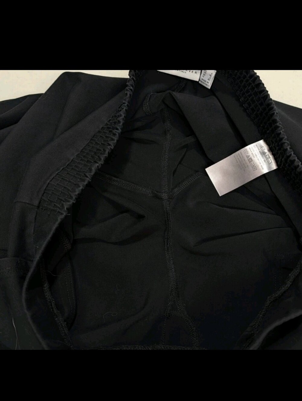 Susan Graver Pull On Cuffed Cropped Black Pants L Minimalist Comfort Casual 5555 - Picture 11 of 11